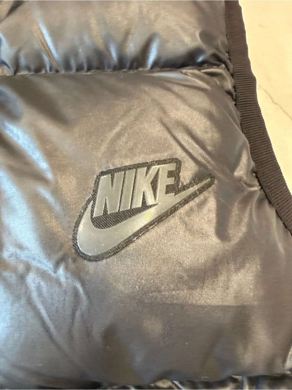 Nike Kids Black Hooded Puffer Vest